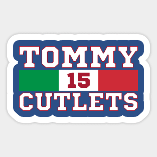 Tommy Cutlets 15 Italian Flag Sticker